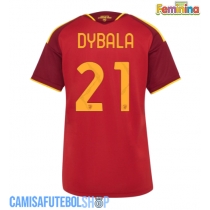 Camisa de time de futebol AS Roma Paulo Dybala #21 Replicas 1º Equipamento Feminina 2026-27 Manga Curta